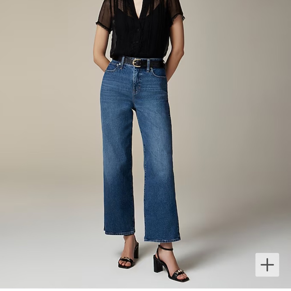 NWT J Crew Curvy slim-wide jean in 1996 semi-stretch